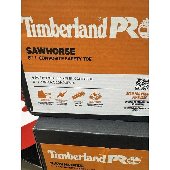 $150 Men's Timberland PRO Sawhorse 6" Composite Safety Toe Dk Brown Size 11.5W - Picture 9 of 9